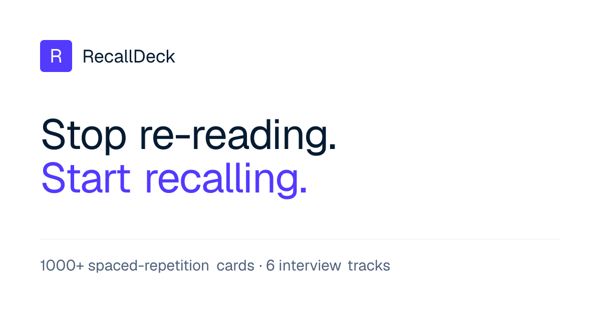 RecallDeck